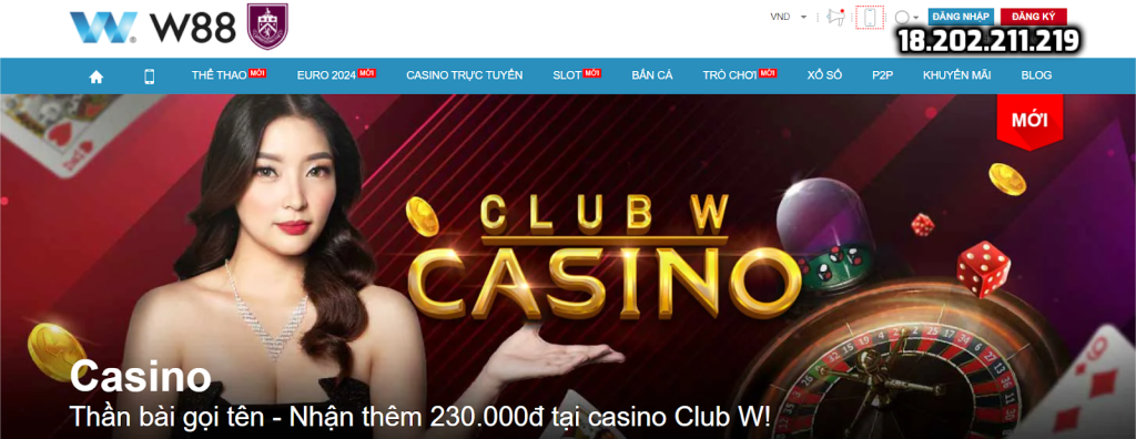 Chia sẻ bí quyết chơi Casino tại nhà cái W88 cho tân thủ