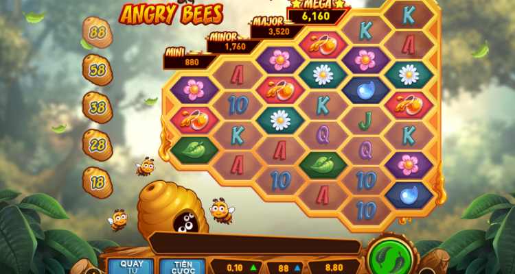 giao diện slot game Angry Bees W88